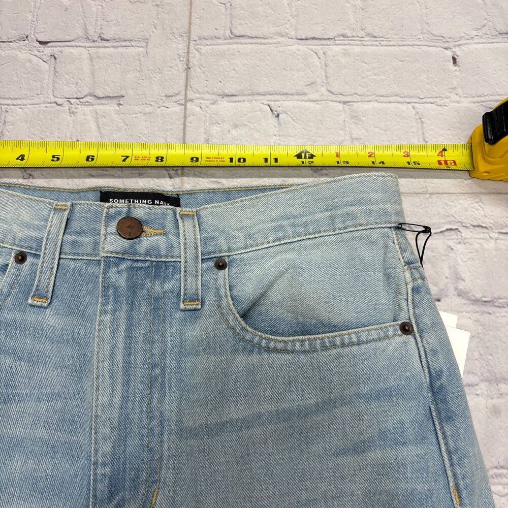 NWT Something Navy Women High Waist Straight Jeans Size 04/27 Blue Denim C134 20 - Picture 4 of 16